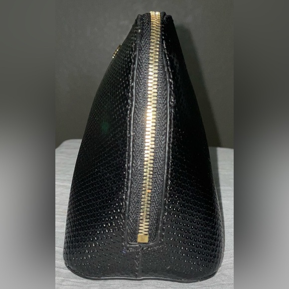 Lacoste Cosmetic Bag Black Medium Zipper Pouch For Purse Backpack Travel Pvc NWT - Picture 4 of 6